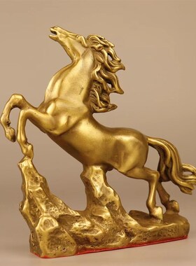 极速纯铜马摆件生肖马踏飞燕马到成功开运办公室开业送礼品酒柜装