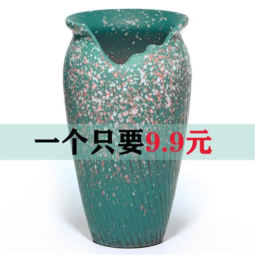 切口造型悬崖瘦高多肉花盆缺口陶瓷粗陶植物法师花卉老桩透气陶罐