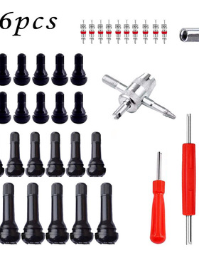 跨境专拍气门嘴安装工具套装36件套TR412气门嘴TR413气门嘴气门芯