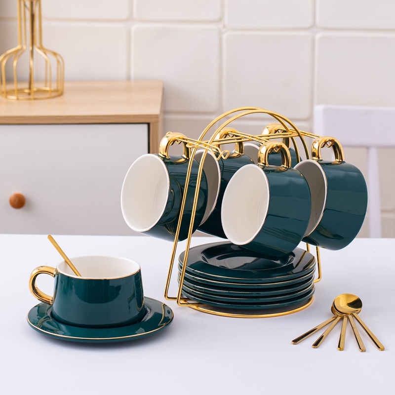 Espresso cup saucer 60ml commercial European simple pure whi