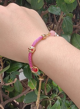 绿度母佛母绳编手链气质精巧