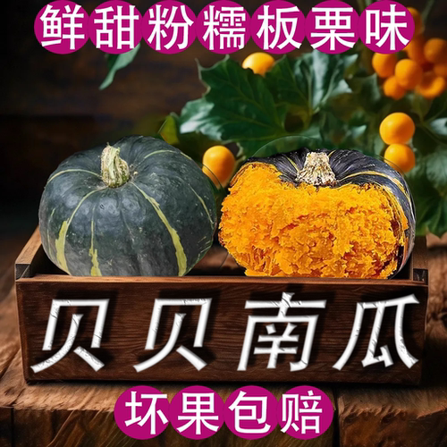 贝贝南瓜板栗味老瓜粉糯新鲜9斤