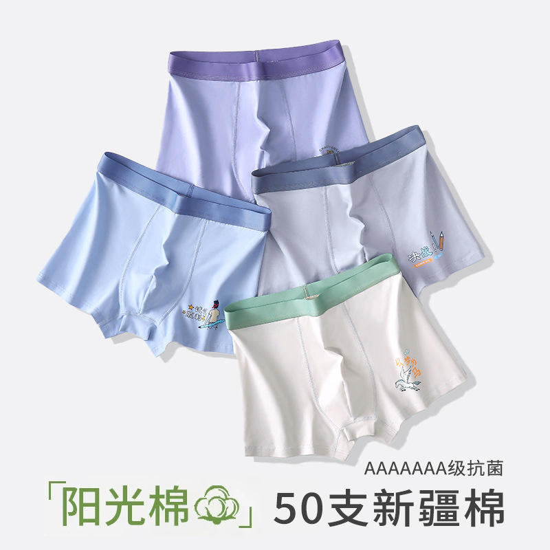 纯棉内裤男生7a抗菌薄款透气