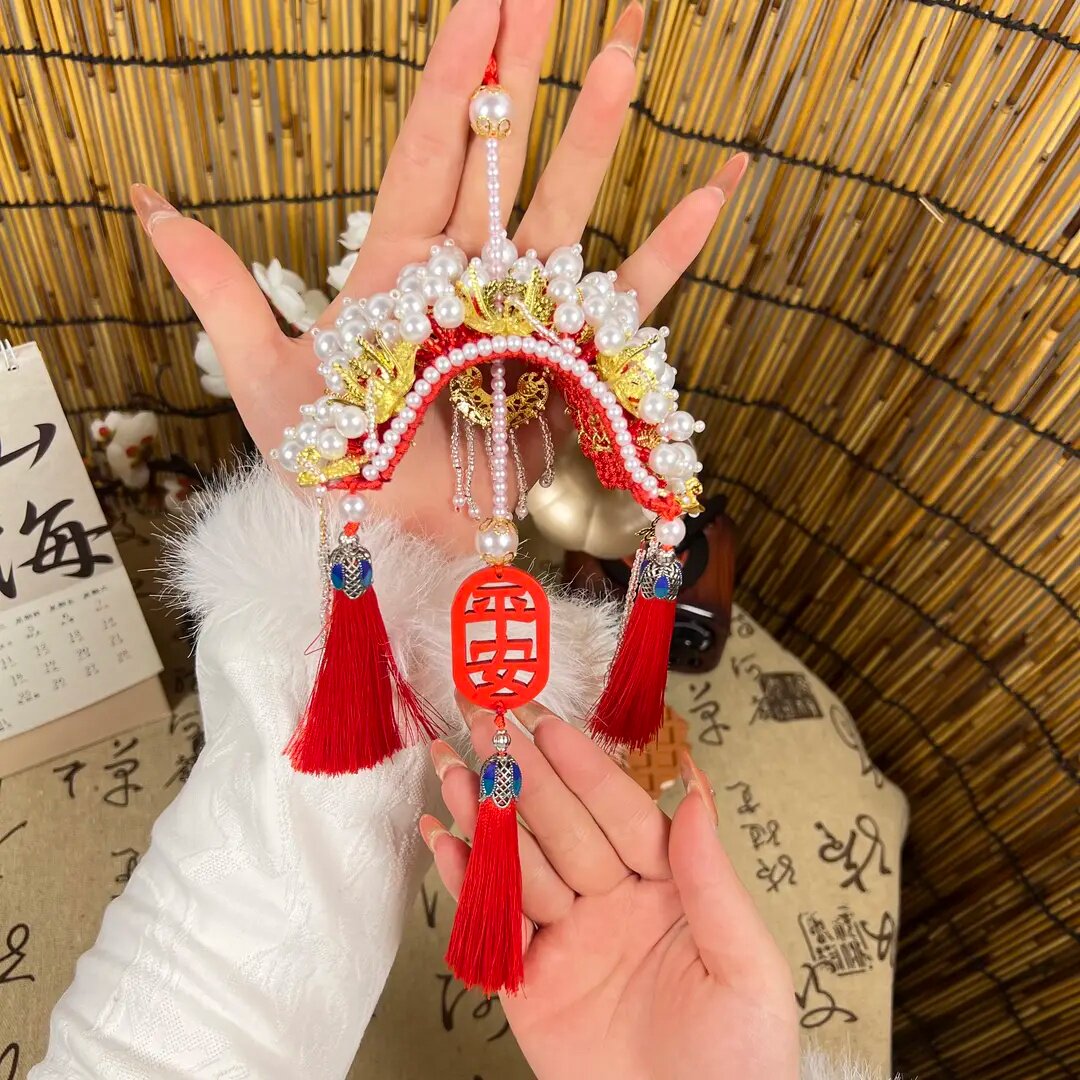 凤冠diy手工制作车挂材料包挂件