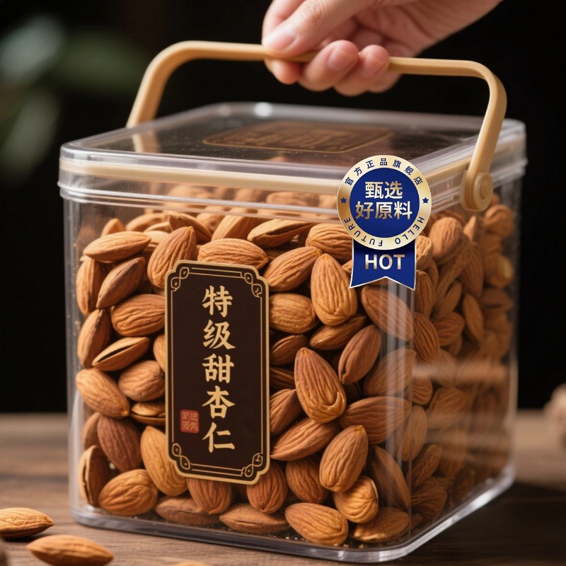 农科院杏仁2025新货承德原味无添加南甜杏仁坚果杏仁露官方旗舰店