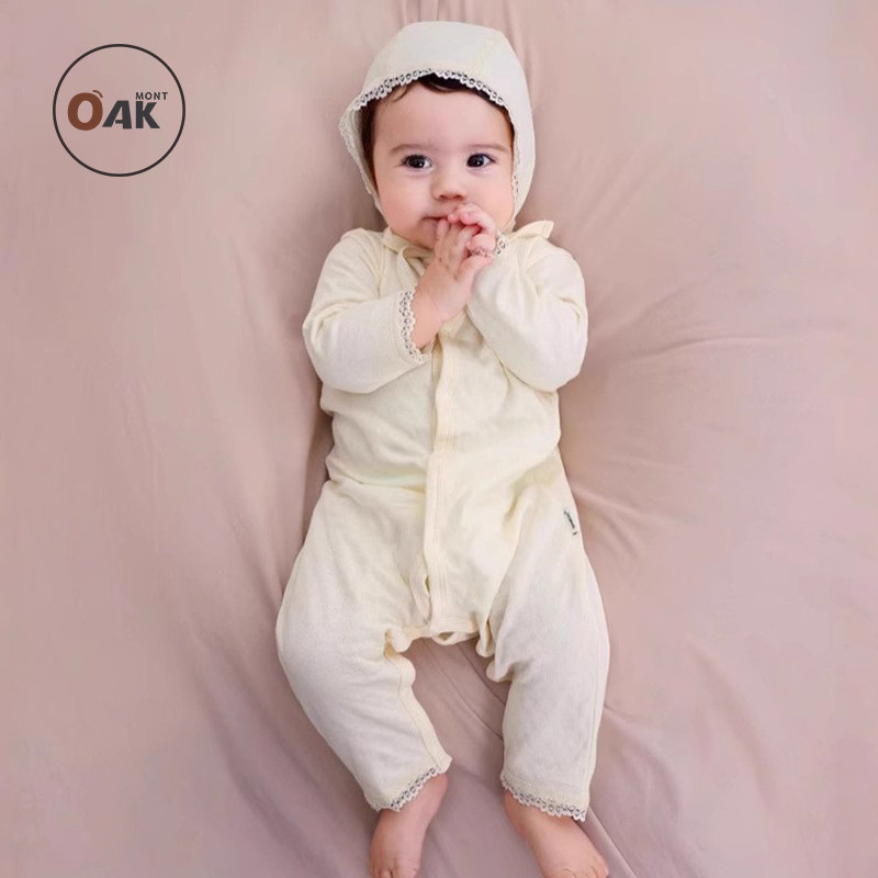 Oak mont婴儿连体衣新生儿女宝宝秋装新款打底衣百天衣服满月哈衣,童装/婴儿装/亲子装,连身衣/爬服/哈衣,淘宝优惠券,粉丝福利购,淘宝优惠卷