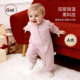 Oak mont宝宝衣服秋冬婴儿蚕丝绒保暖加绒加厚外出爬服透气连体衣