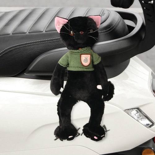 爱玛朵朵电动车装饰品公仔仰望爱琪qb33车尾毛绒玩偶挂件配件摆件