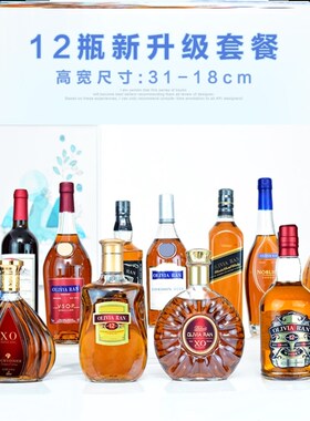 好货现代装饰酒摆件客厅酒柜装潢仿真酒餐厅售楼部吧台酒庄摆设摆