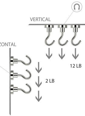 好货Heavy Duty Magnetic Hook, Strong Magnets Hook for