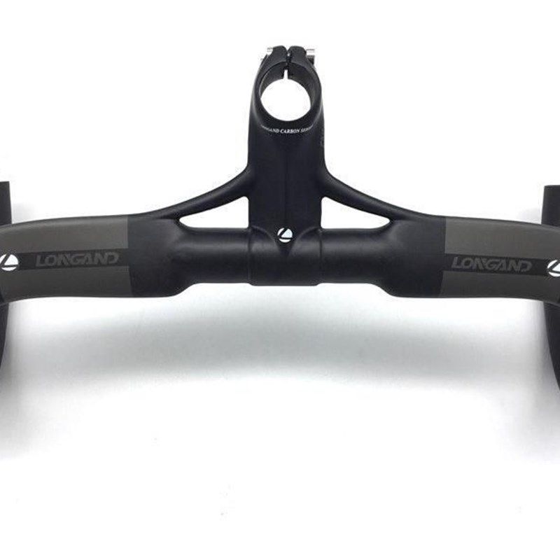 全碳纤维公路车弯m把把立一体弯把内走线自行车车把 把横。