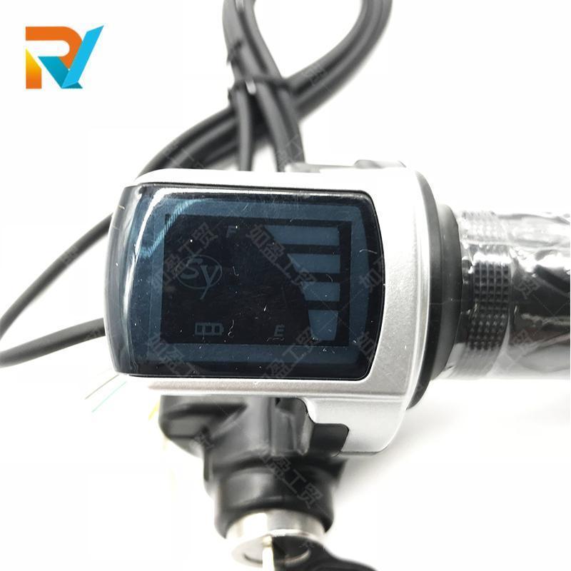 电门带电电动车转把滑板轩转把把手24V36V48V量显示转把开关转把1