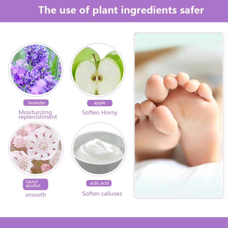 Feet Exfoliating Foot Mask Peeling Dead Skin Lavender Socks