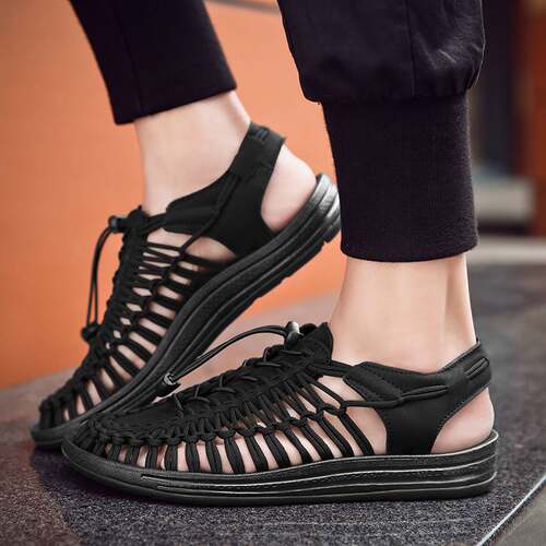 极速Men Shoes High Quality Handmade Mens Sandals Summer Soft