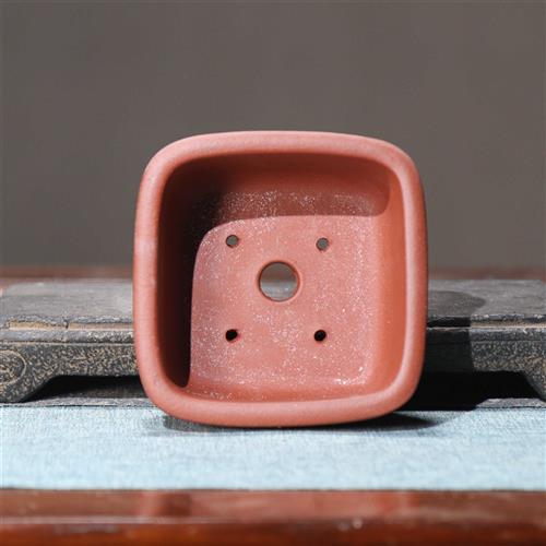 紫砂花盆正方形四方收口盆景盆菖蒲盆盆景盆中国风清水泥小盆