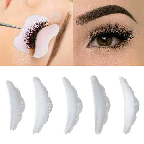 极速5Pairs Lash Eyelash Grafting Silicone Perm Pad Eyelash L