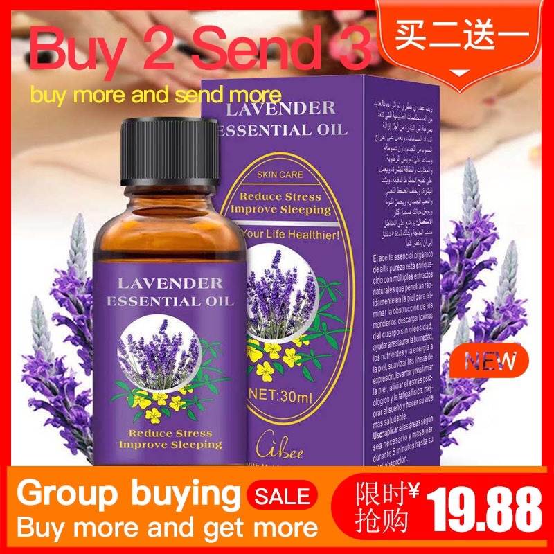 Lavender Essential Oil Body Natural Plant Flower Massage Spa