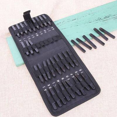 36pcsset Carbon steel Punch Set Alphabet Letter Number Stam
