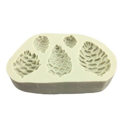 极速P82D 5 Holes Chocolate Moulds Pine Cones Shape Baking Mo