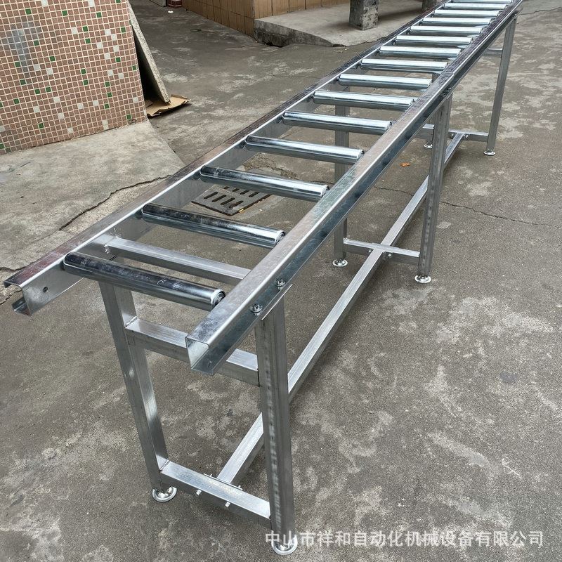 手推无动力滚筒线输送机不锈钢物流动力流水线输送机滚筒输送带