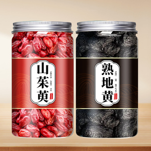 熟地山茱萸茶包中药材正品野生三茱萸泡茶山萸山庾肉熟地黄山竹鱼
