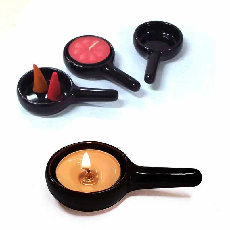 陶瓷蜡烛托小香薰炉蜡烛托茶蜡托塔香托盘温茶炉可用加热底托,家居饰品,香薰托盘,淘宝优惠券,粉丝福利购,淘宝优惠卷