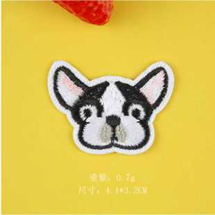 补丁贴衣服贴花DIY狗柯基斗牛犬 激萌小狗卡通动物刺绣布贴时尚