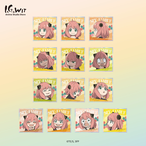 I.G WIT 间谍过家家阿尼亚迷你盲抽色纸盲盒原版日谷周边正版授权