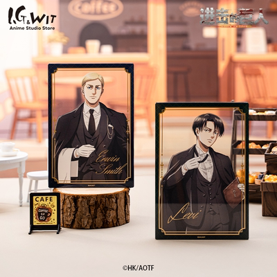 [新品]I.G WIT 进击的巨人NobleDuties亚克力摆件撤退矮子咖啡馆