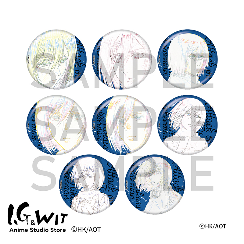 I.G WIT 进击的巨人三笠盲抽马口铁徽章盲盒周边日谷正版授权