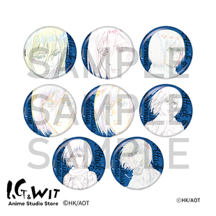 巨人三笠艾伦盲抽马口铁徽章盲盒撤退 进击 矮人日谷 WIT I.G