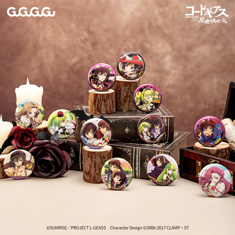 GuGuGuGu CODEGEASS叛逆的鲁鲁修 盲抽马口铁徽章第三弹动漫周边