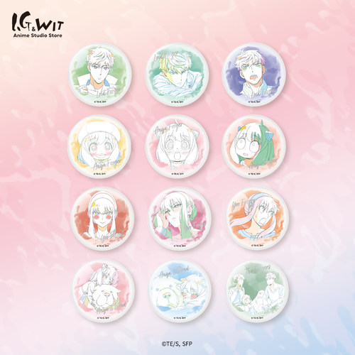 I.G WIT 间谍过家家水彩风原画盲抽马口铁徽章日谷周边正版授权