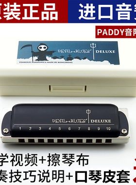 BOOGIEMAN Devil Blues布鲁斯蓝调十孔口琴初学推荐PADDY园园同款