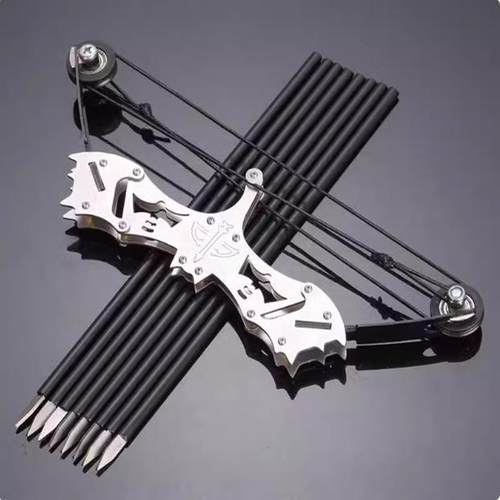 解压玩具不锈钢迷你弓箭微型弓箭复合弓箭滑轮弓箭反曲弓箭武器