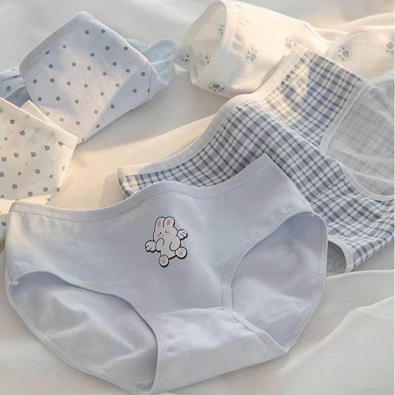 内裤女士纯棉全棉抗菌裆甜美女生无痕日系学生少女式2024秋冬短裤