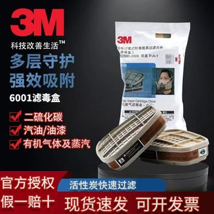 6005 3M滤毒盒6001CN 6004 6003 6006防甲醛防毒面具过滤盒 6002