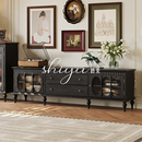 时余马德里电视柜法式 复古 中古风全实木2米2茶几组合佛山家具美式