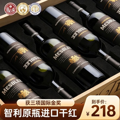 智利原瓶进口整箱高档红酒礼盒装