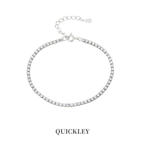 QUICKLEY 满钻手链女轻奢闪钻链条手饰百搭