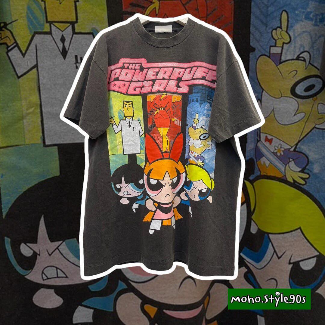 Story Carrie  飞天小女警The Powerpuff Girls潮流宽松短袖T恤