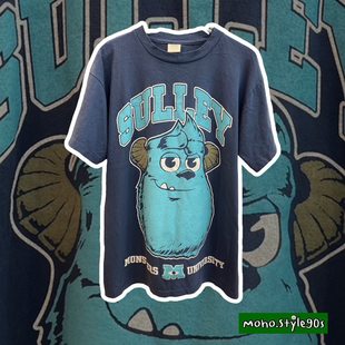 Story Carrie 怪兽大学Monsters University搞怪蓝毛怪短袖T恤