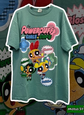 Story Carrie  飞天小女警POWERPUFF青春潮流垂感休闲短袖T恤