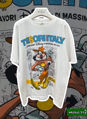 Story Carrie   高飞米老鼠水洗复古辣妹圆领宽松纯棉短袖T恤