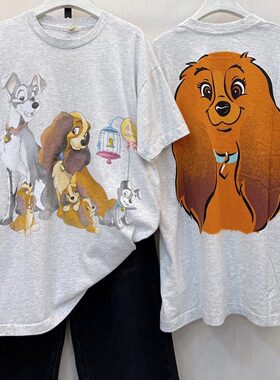 Story Carrie   美潮复古小姐与流浪汉Lady and the Tramp短袖T恤