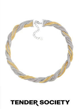 Tender Society Lempicka系列金银双色编织项链小众设计锁骨链