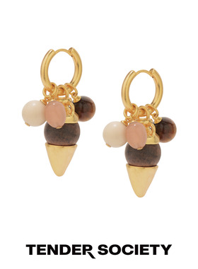 Tender Society Voyage度假系列木珠陶罐串珠耳环小众设计夏新款