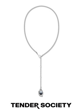 Tender Society Molly系列黑玛瑙多种佩戴方式长项链简约长款素链