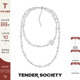 SocietyRosalie玫瑰贝母项链 耳钉 流苏耳环 Tender choker 手链