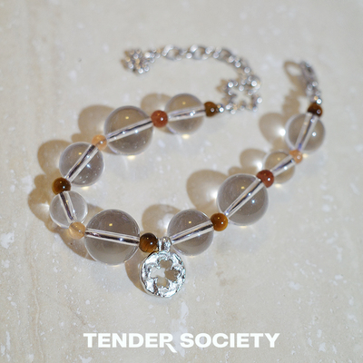 TenderSociety白水晶手链